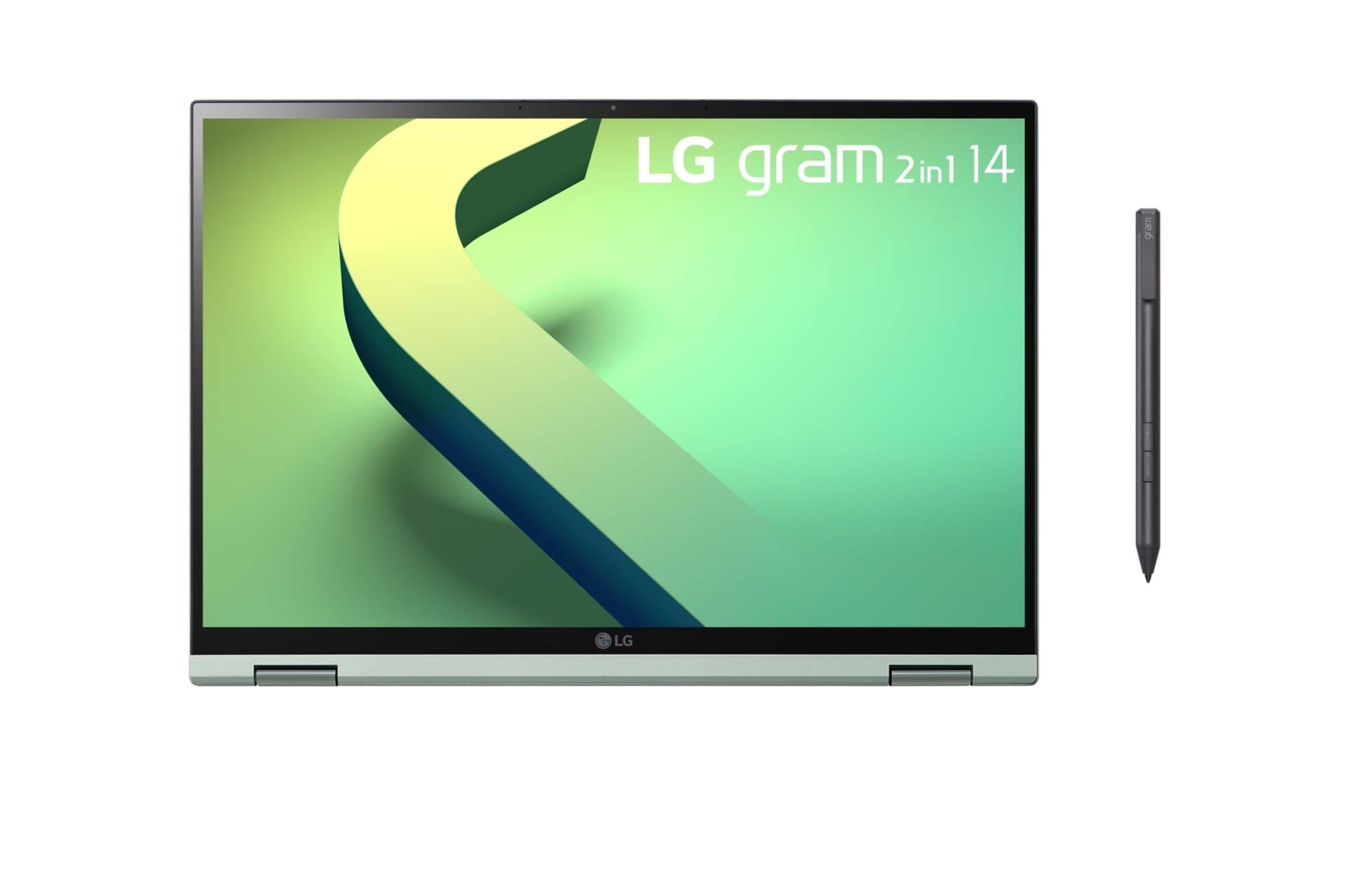 LG gram 14'' 2-in-1 輕贏隨型 極致輕薄翻轉觸控筆電 - 璀璨綠(i5), 14T90Q-G