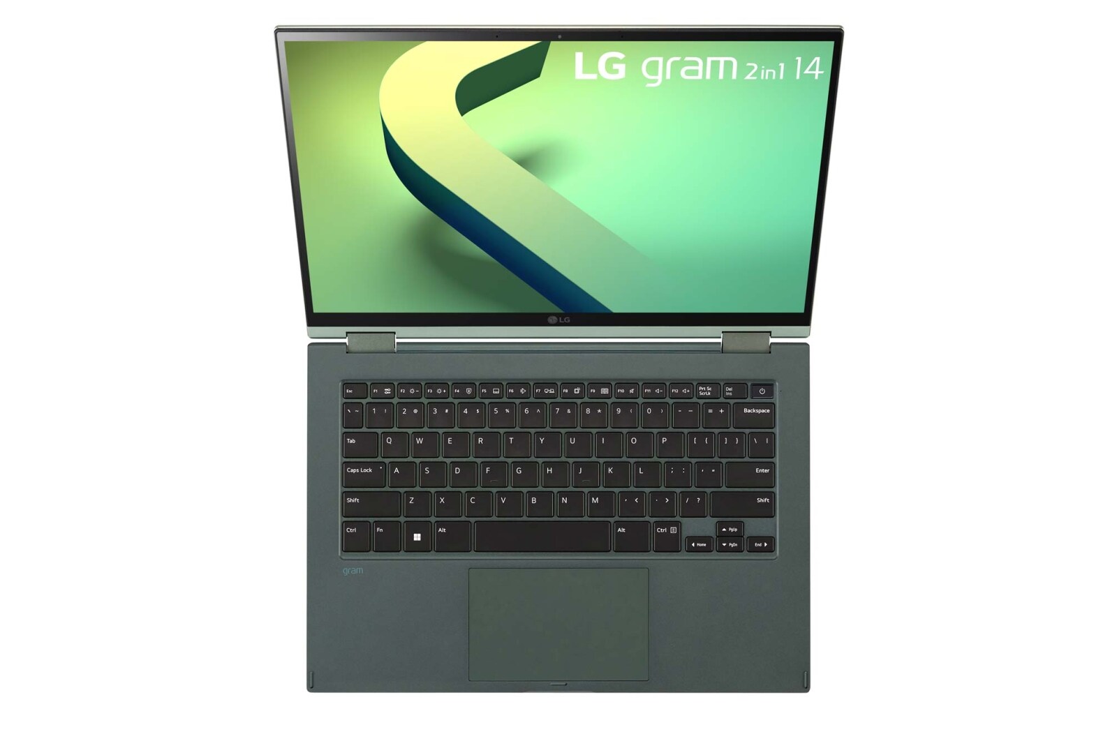 LG gram 14'' 2-in-1 輕贏隨型 極致輕薄翻轉觸控筆電 - 璀璨綠(i5), 14T90Q-G