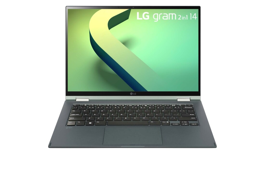 LG gram 14'' 2-in-1 輕贏隨型 極致輕薄翻轉觸控筆電 - 璀璨綠(i5), 14T90Q-G