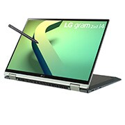 LG gram 14'' 2-in-1 輕贏隨型 極致輕薄翻轉觸控筆電 - 璀璨綠(i5), 14T90Q-G