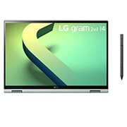 LG gram 14'' 2-in-1 輕贏隨型 極致輕薄翻轉觸控筆電 - 璀璨綠(i5), 14T90Q-G