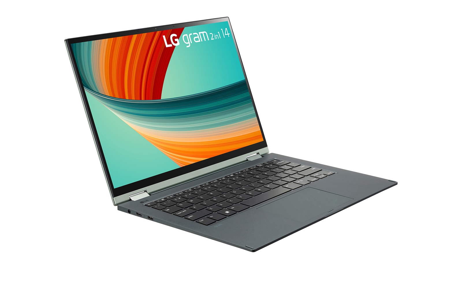 LG gram 14" Windows 11 Home 2-in-1 輕贏隨型 極致輕薄翻轉觸控筆電 - 璀璨綠(i7), 14T90R-G