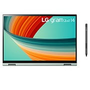 LG gram 14" Windows 11 Home 2-in-1 輕贏隨型 極致輕薄翻轉觸控筆電 - 璀璨綠(i7), 14T90R-G