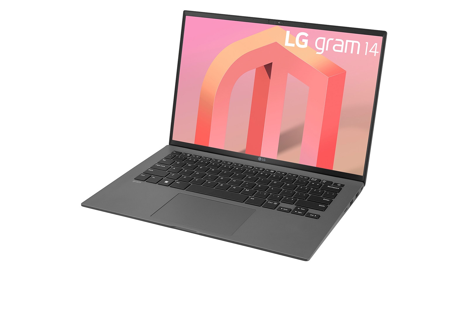 LG gram 14'' 輕贏隨型 極致輕薄筆電 - 沉靜灰(i5)(Pro)(商用), 14Z90Q-G