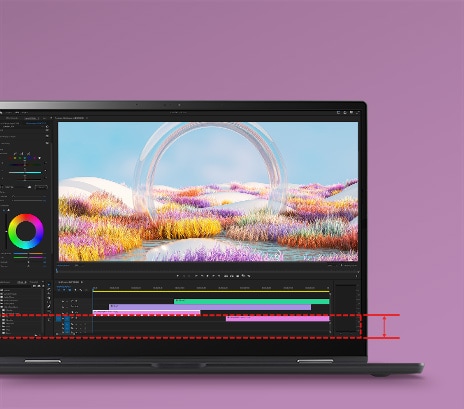 LG gram Pro 2-in-1 提供極佳的效能表現，讓在外也能進行專業的創作模式