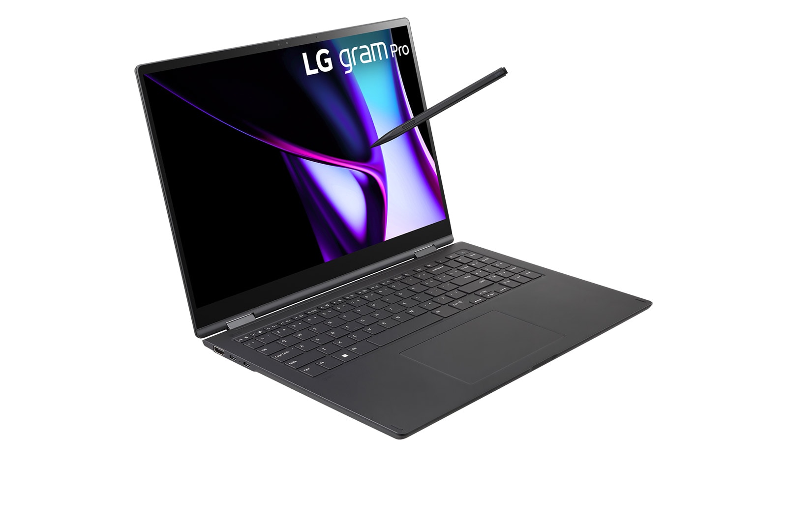 LG gram Pro 16'' Windows 11 Home 極致輕薄 2-in-1 AI 翻轉觸控筆電 - 曜石黑 (512GB / Intel<sup>®</sup> Core™ Ultra 7 Evo), 16T90SP-K