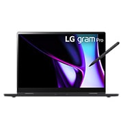 LG gram Pro 16'' Windows 11 Home 極致輕薄 2-in-1 AI 翻轉觸控筆電 - 曜石黑 (512GB / Intel<sup>®</sup> Core™ Ultra 7 Evo), 16T90SP-K