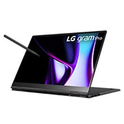 LG gram Pro 16'' Windows 11 Home 極致輕薄 2-in-1 AI 翻轉觸控筆電 - 曜石黑 (512GB / Intel<sup>®</sup> Core™ Ultra 7 Evo), 16T90SP-K