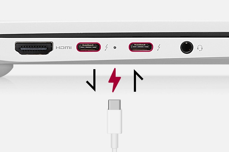 採用 USB-C 電源供應技術輸入輸出充電