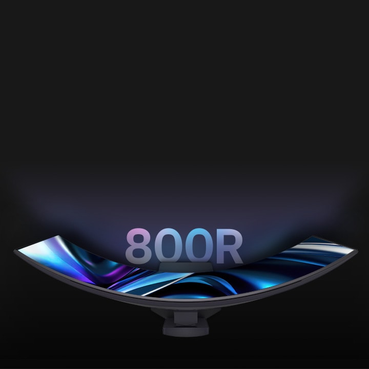 完全沉浸在800R曲率的螢幕中,盡情享受遊戲中的刺激感。