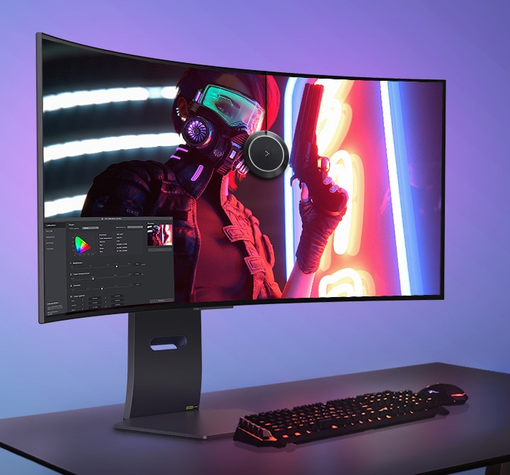 透過 LG Calibration Studio,使用硬體校正最佳化色彩效能,充分利用 LG WQHD OLED 顯示螢幕的寬廣色譜和一致性。