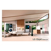 LG 324公升 Objet Collection<sup>®</sup> 智慧變頻單門冰箱|直立式冷凍櫃|可更換門片顏色, GC-FL40BE