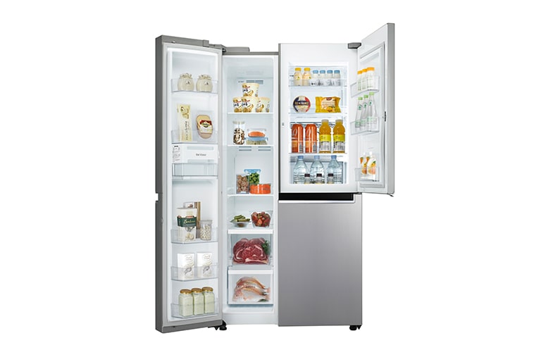 LG WiFi門中門對開冰箱 星辰銀 / 830公升, GR-DL80SV