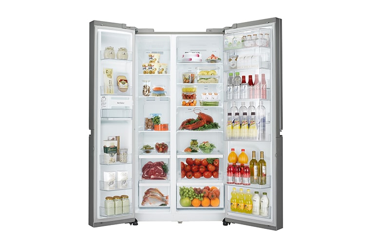 LG WiFi門中門對開冰箱 星辰銀 / 830公升, GR-DL80SV