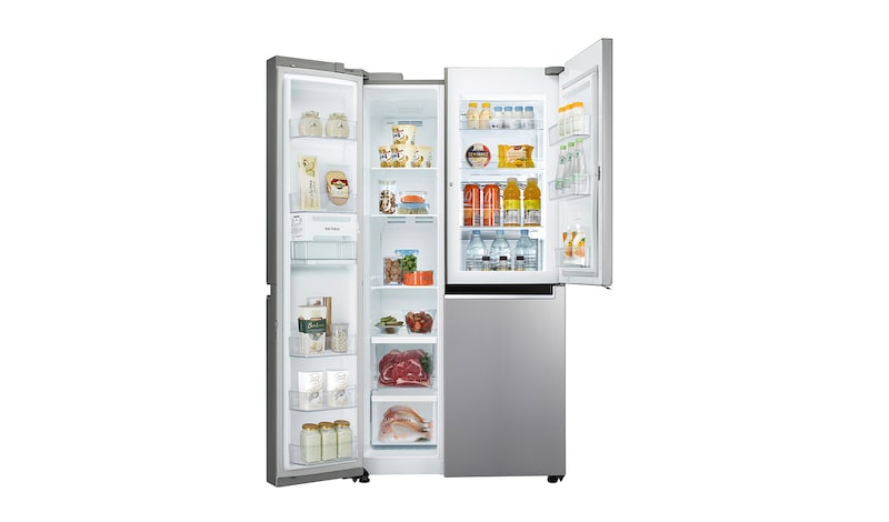 LG WiFi門中門對開冰箱 星辰銀 / 830公升, GR-DL80SV