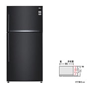 LG 變頻雙門冰箱 夜墨黑 / 608L <br>(冷藏430/冷凍178), GR-HL600MBN