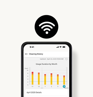 頂部有 Wi-Fi 圖示的手機螢幕影像。