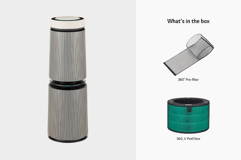 LG PuriCare™ 360°空氣清淨機 - 寵物功能增加版二代/建議適用30坪(雙層), AS101DBY0