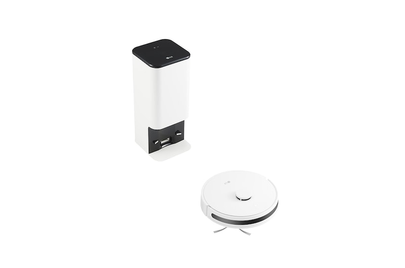 LG CordZero™ R5T 濕拖掃地機器人|雲朵白|自動除塵, R5ULTIMATE1