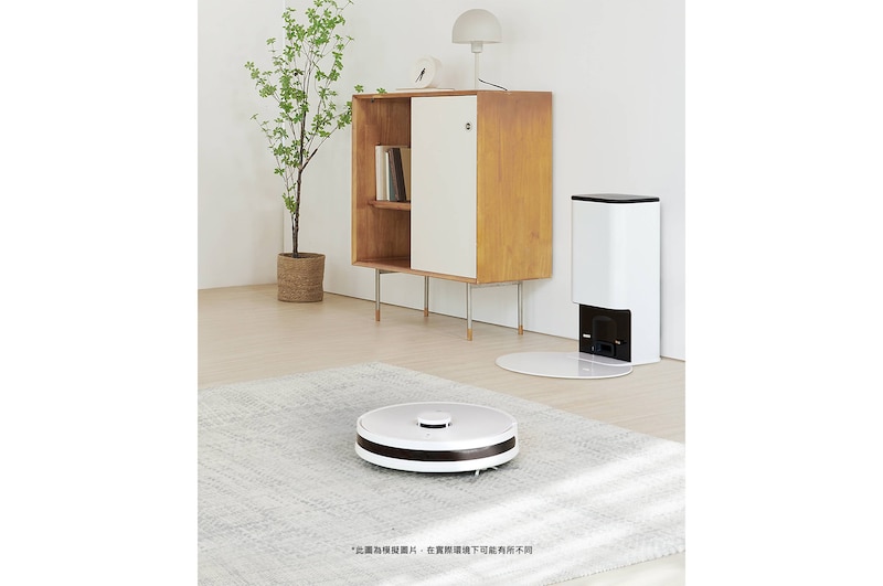 LG CordZero™ R5T 濕拖掃地機器人|雲朵白|自動除塵, R5ULTIMATE1