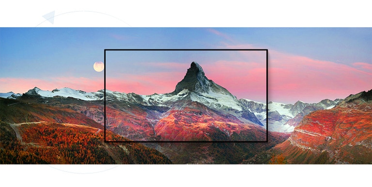 擷取壯麗山景的相框(播放影片)