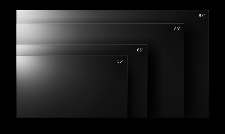 LG OLED G2 電視系列提供 55 吋到 97 吋等尺寸可供選擇。