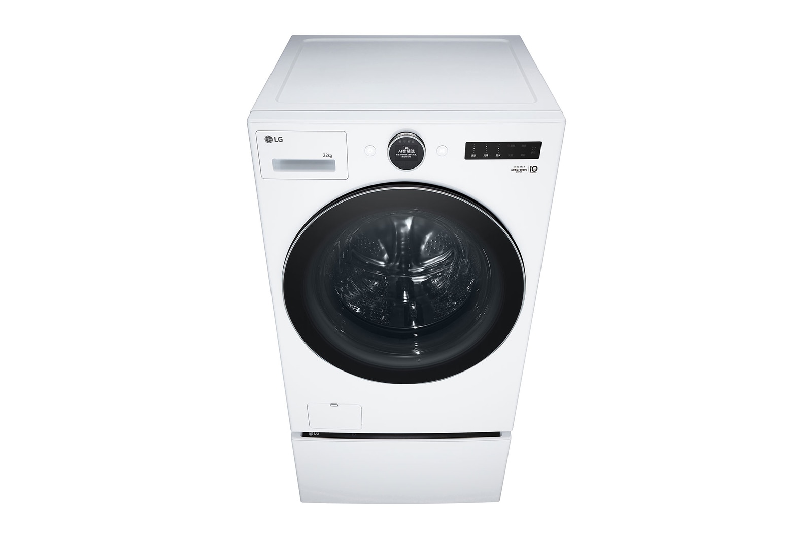 LG 洗22+2.5公斤 TWINWash 雙能洗|冰瓷白|蒸洗脫, TW22FWPT.S250HW