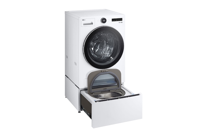 LG 洗22+2.5公斤 TWINWash 雙能洗|冰瓷白|蒸洗脫, TW22FWPT.S250HW