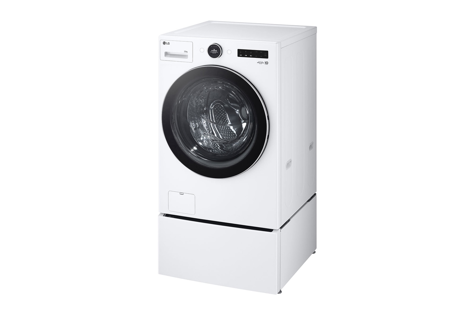 LG 洗22+2.5公斤 TWINWash 雙能洗|冰瓷白|蒸洗脫, TW22FWPT.S250HW