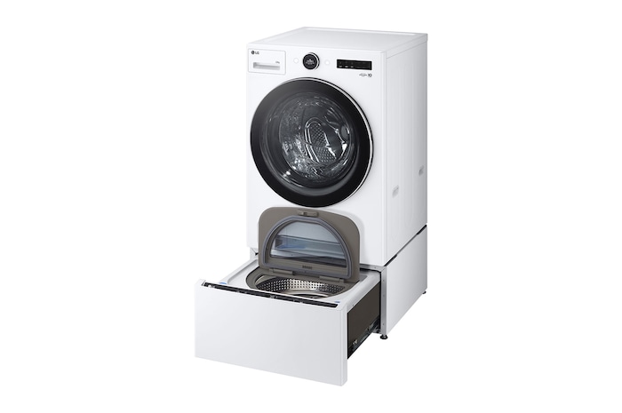 LG 洗22+2.5公斤 TWINWash 雙能洗|冰瓷白|蒸洗脫, TW22FWPT.S250HW