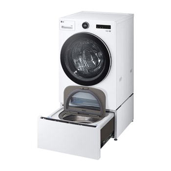 LG TWINWash™ 雙能洗 (蒸洗脫)｜22公斤+2.5公斤洗衣容量 (冰瓷白), TW22FWPT.S250HW