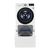 LG TWINWash™ 雙能洗 (蒸洗脫)｜10.5公斤+2公斤洗衣容量 (冰瓷白), TW105WPT.200HW