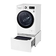 LG TWINWash™ 雙能洗 (蒸洗脫)｜10.5公斤+2公斤洗衣容量 (冰瓷白), TW105WPT.200HW