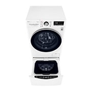 LG TWINWash™ 雙能洗 (蒸洗脫)｜10.5公斤+2公斤洗衣容量 (冰瓷白), TW105WPT.200HW