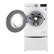 LG TWINWash™ 雙能洗 (蒸洗脫)｜10.5公斤+2公斤洗衣容量 (冰瓷白), TW105WPT.200HW