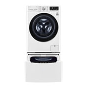 LG TWINWash™ 雙能洗 (蒸洗脫)｜13公斤+2公斤洗衣容量 (冰瓷白), TW13BPT