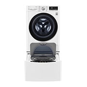 LG TWINWash™ 雙能洗 (蒸洗脫)｜13公斤+2公斤洗衣容量 (冰瓷白), TW13BPT