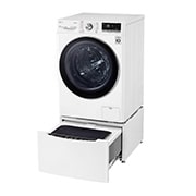 LG TWINWash™ 雙能洗 (蒸洗脫)｜13公斤+2公斤洗衣容量 (冰瓷白), TW13BPT