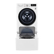 LG TWINWash™ 雙能洗 (蒸洗脫)｜13公斤+2公斤洗衣容量 (冰瓷白), TW13CPT