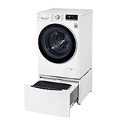 LG TWINWash™ 雙能洗 (蒸洗脫)｜13公斤+2公斤洗衣容量 (冰瓷白), TW13CPT