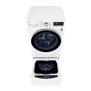 LG TWINWash™ 雙能洗 (蒸洗脫)｜13公斤+2公斤洗衣容量 (冰瓷白), TW13CPT