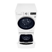 LG TWINWash™ 雙能洗 (蒸洗脫烘)｜13公斤+2公斤洗衣容量 (冰瓷白), TW13DPT