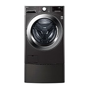 LG TWINWash™ 雙能洗 (蒸洗脫)｜18公斤+2公斤洗衣容量 (尊爵黑), TW18ZPT