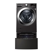 LG TWINWash™ 雙能洗 (蒸洗脫)｜18公斤+2公斤洗衣容量 (尊爵黑), TW18ZPT