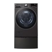 LG TWINWash™ 雙能洗 (蒸洗脫)｜21公斤+2.5公斤洗衣容量 (尊爵黑), TW21BPT