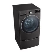 LG TWINWash™ 雙能洗 (蒸洗脫)｜21公斤+2.5公斤洗衣容量 (尊爵黑), TW21BPT