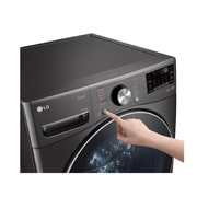 LG TWINWash™ 雙能洗 (蒸洗脫)｜21公斤+2.5公斤洗衣容量 (尊爵黑), TW21BPT