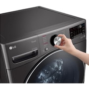 LG TWINWash™ 雙能洗 (蒸洗脫烘)｜21公斤+2.5公斤洗衣容量 (尊爵黑), TW21DPT