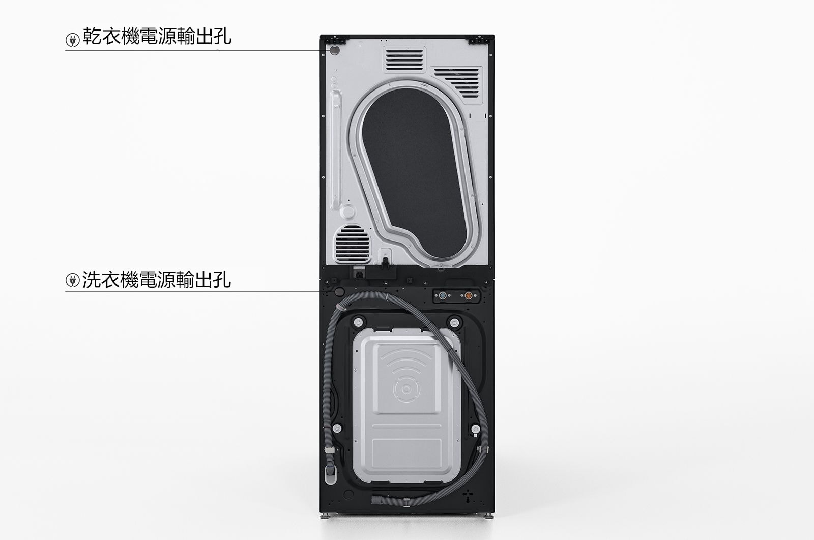 LG WashTower™ AI智控洗乾衣機 ｜ <br>洗衣13公斤+乾衣10公斤, WD-S1310B