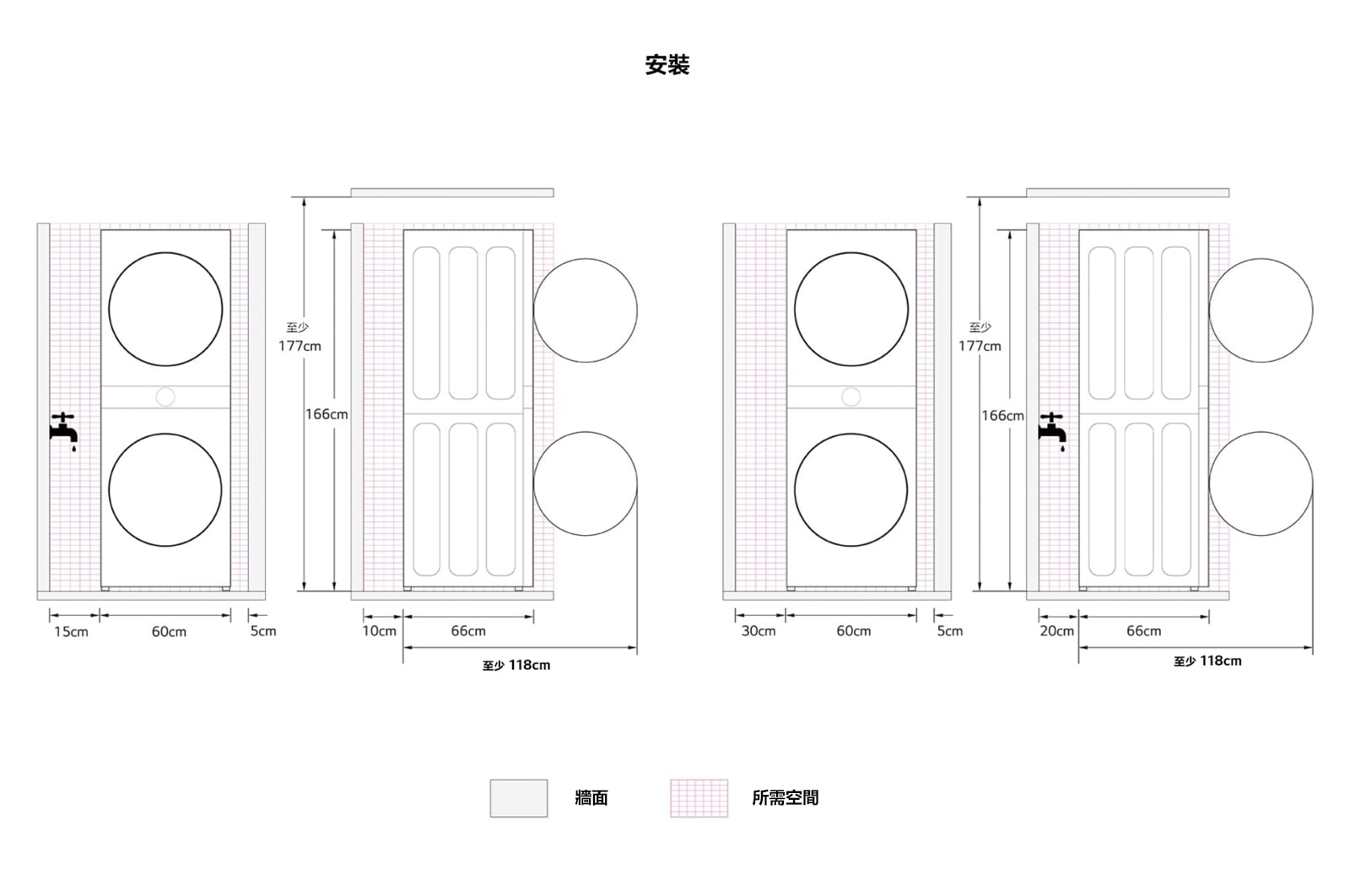 LG WashTower™ AI智控洗乾衣機 ｜ <br>洗衣13公斤+乾衣10公斤, WD-S1310B